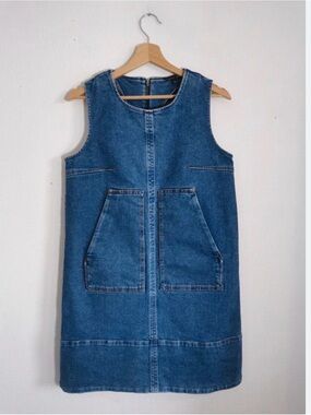 soeur denim dress soeur Long Sleeve Belted Dress